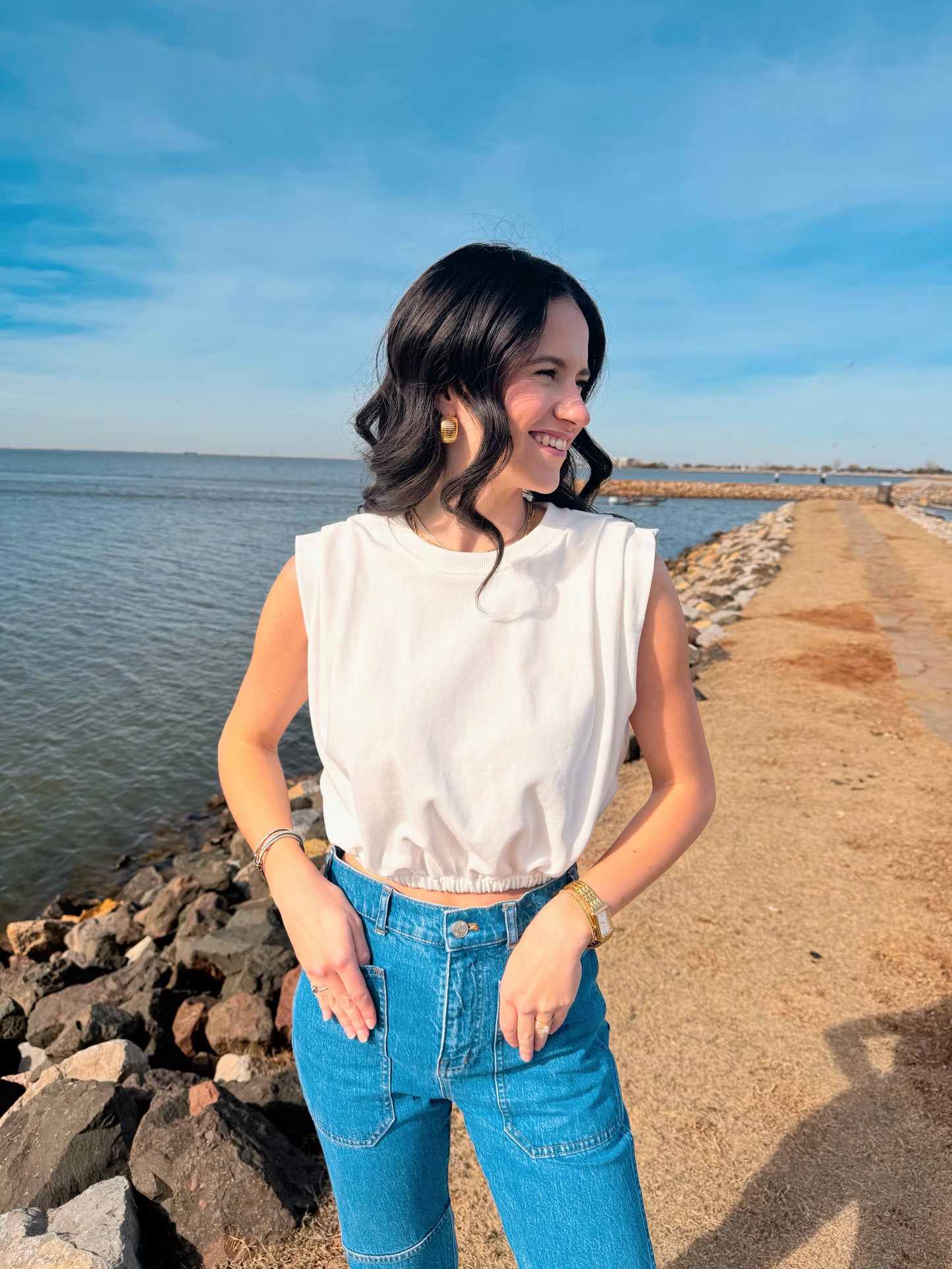 Bubble Hem Top